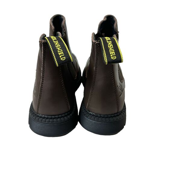 NolinShield Mens 8.5 Brown Leather Chelsea Boots Slip Resistant Ankle EU‎ 42 - Picture 2 of 11